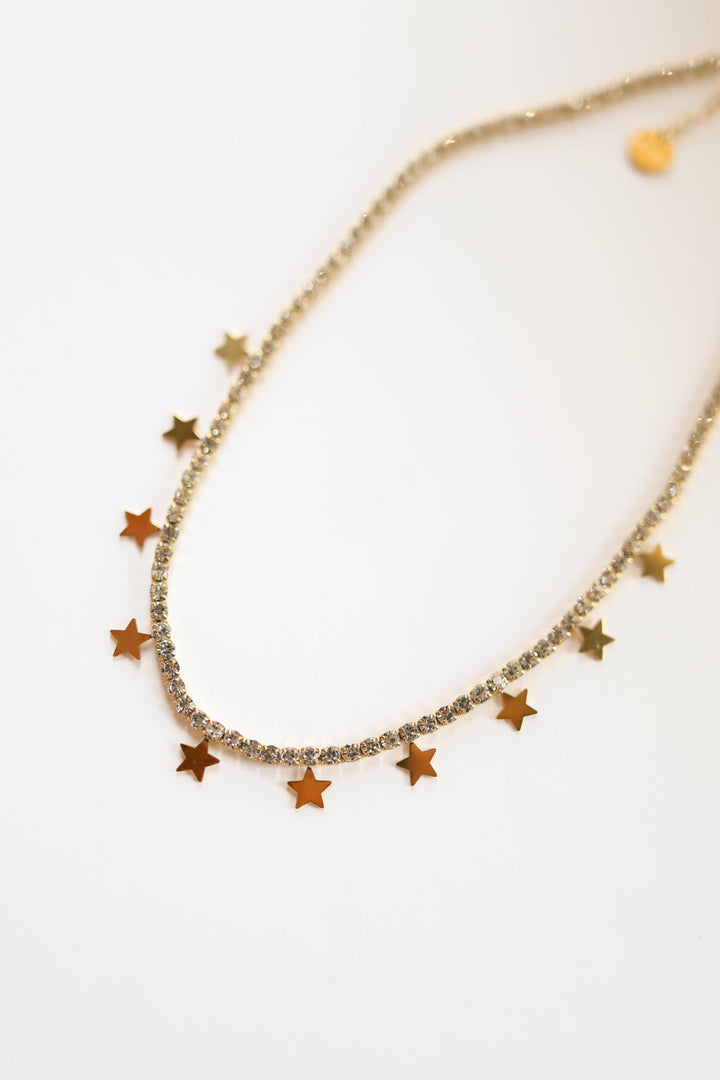 Julietta Star Charm Tennis Necklace
