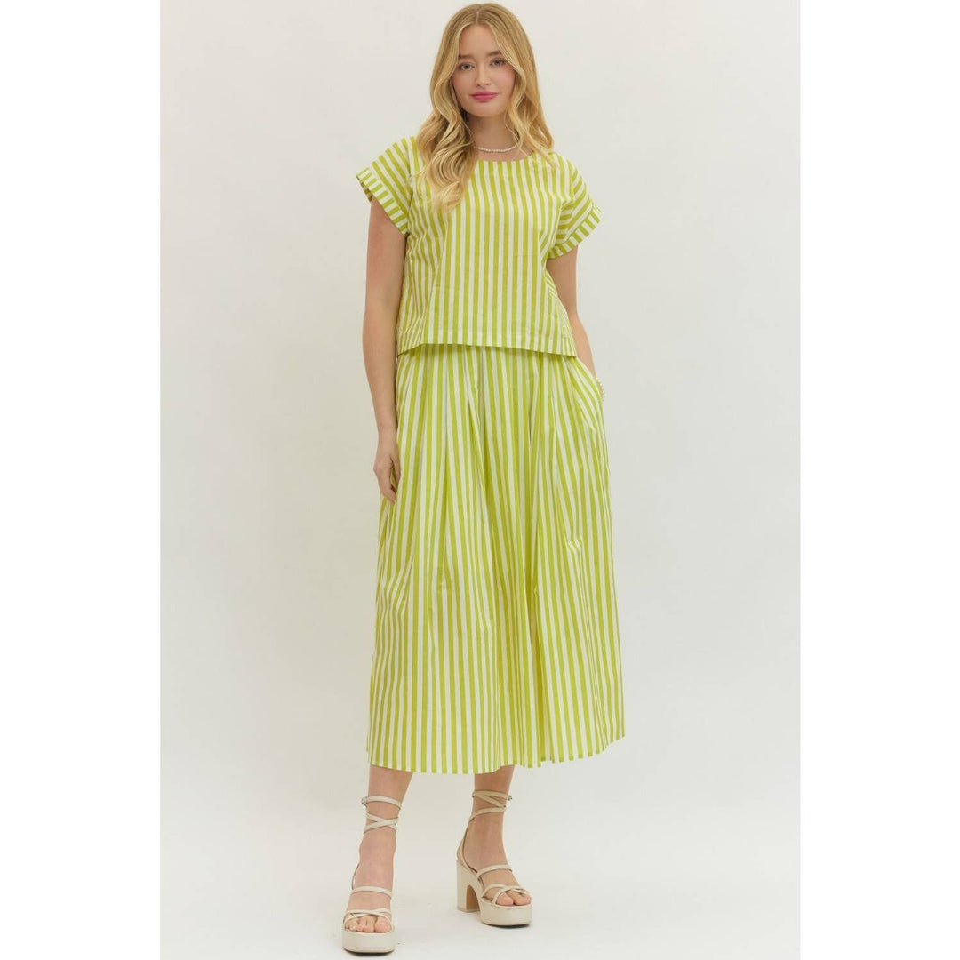 Women's Short Sleeve - Striped short sleeve top - - Cultured Cloths Apparel