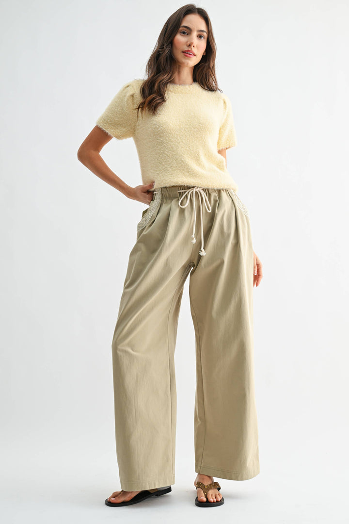 Women's Short Sleeve - Soft Pink Fuzzy Knit Short Sleeve Sweater Top - - Cultured Cloths Apparel