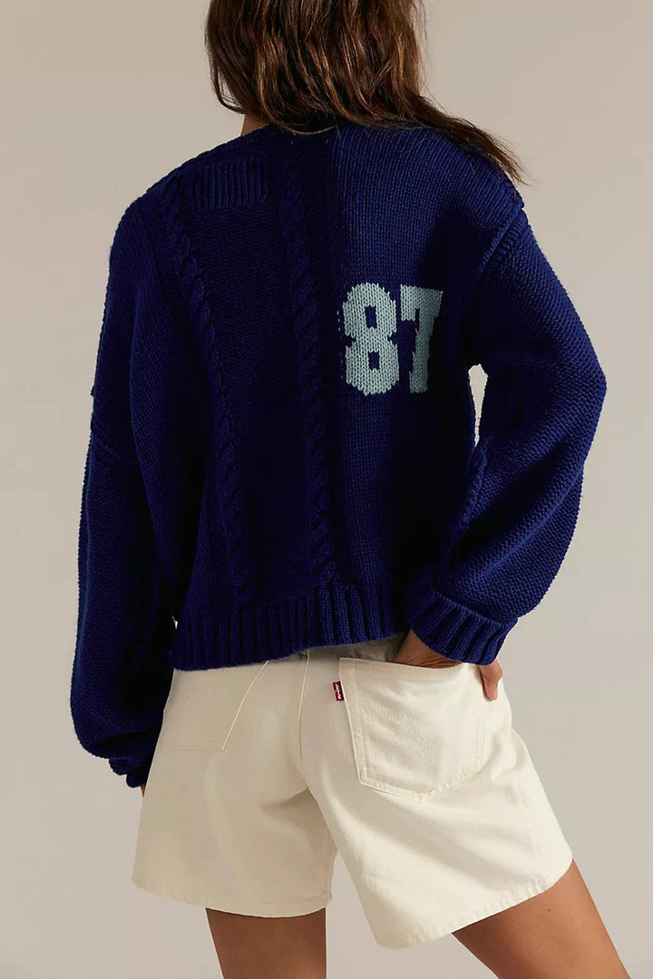 The 87 Pullover Sweater With Twist Pattern