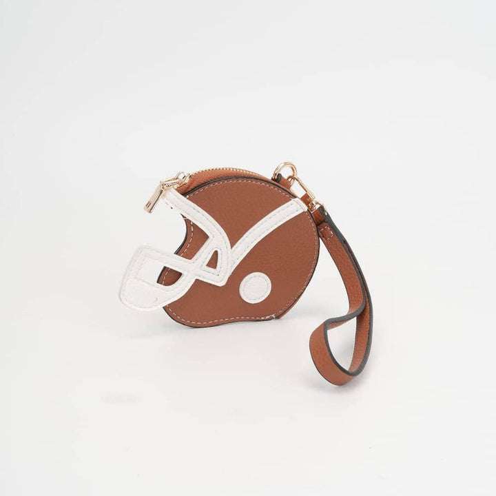 Football Helmet Coin Purse Wristlet