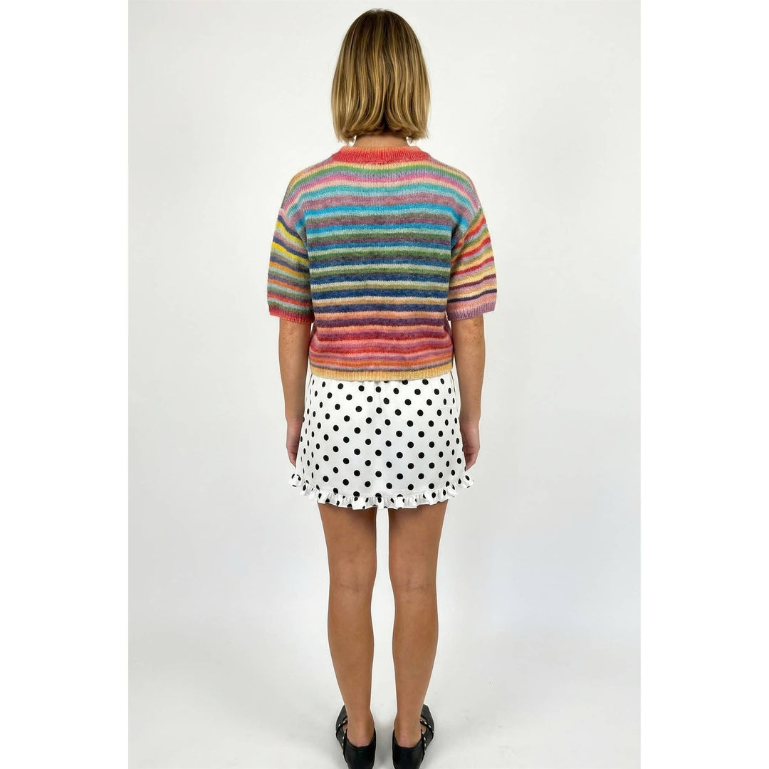Multi color button up cardigan