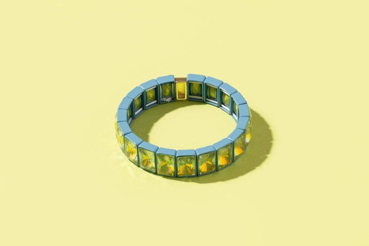 Accessories, Bracelets - Enamel Stretch Bracelet - Earth Tone Colors - - Cultured Cloths Apparel