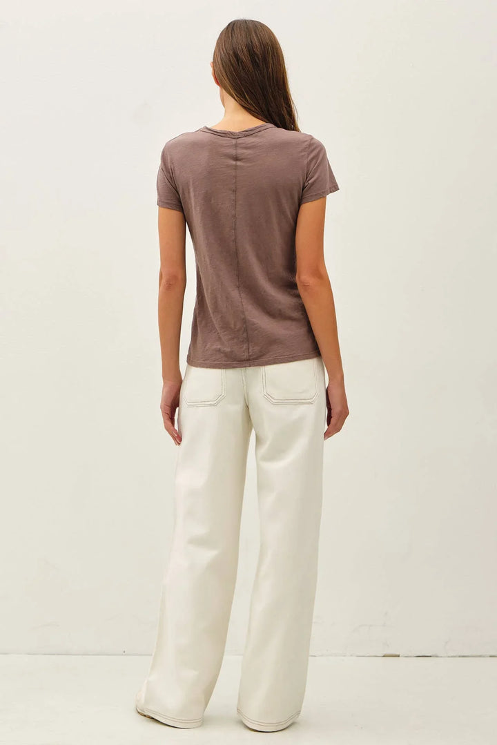 NEW COLOR-GARMENT DYED COTTON SLUB TEE