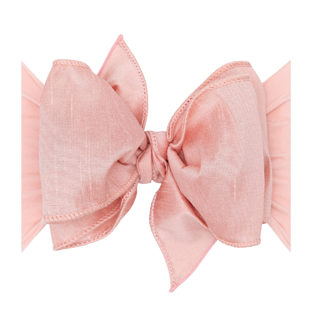 Accessories - Baby Bling® Faux Silk Big Classic Bow on soft nylon headband - - Cultured Cloths Apparel