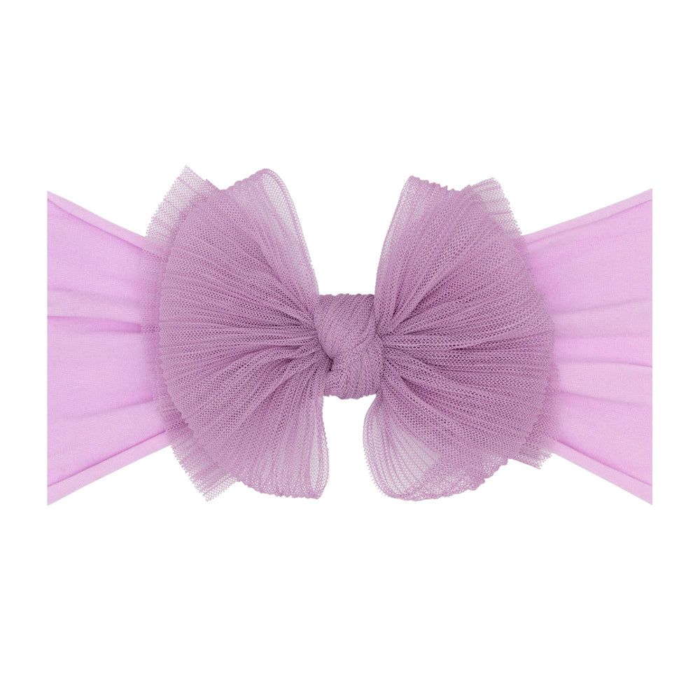 Accessories - Baby Bling® Tulle FAB® soft nylon headband with tulle bow - Pleated Blossom - Cultured Cloths Apparel