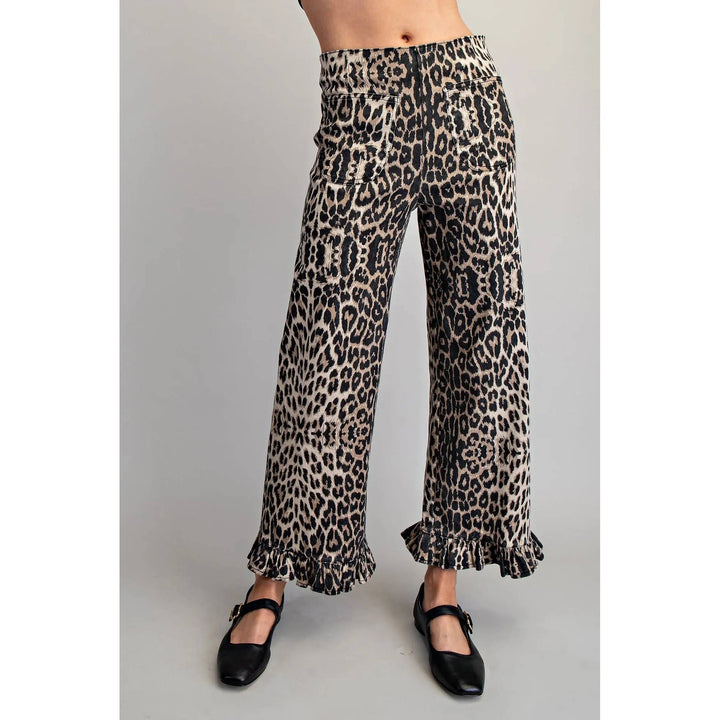 Pants - Leopard Pants - S - Cultured Cloths Apparel