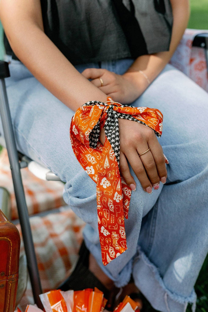 Accessories, Scarves - Oklahoma State University (OSU) - The Skinny Scarf - - Cultured Cloths Apparel