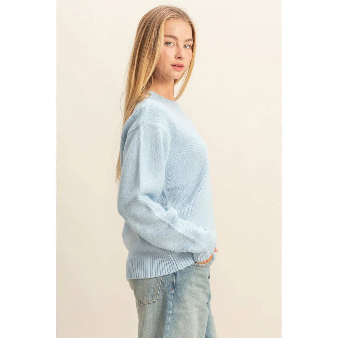 Women's Sweaters - Crew Neck Sweater - - Cultured Cloths Apparel