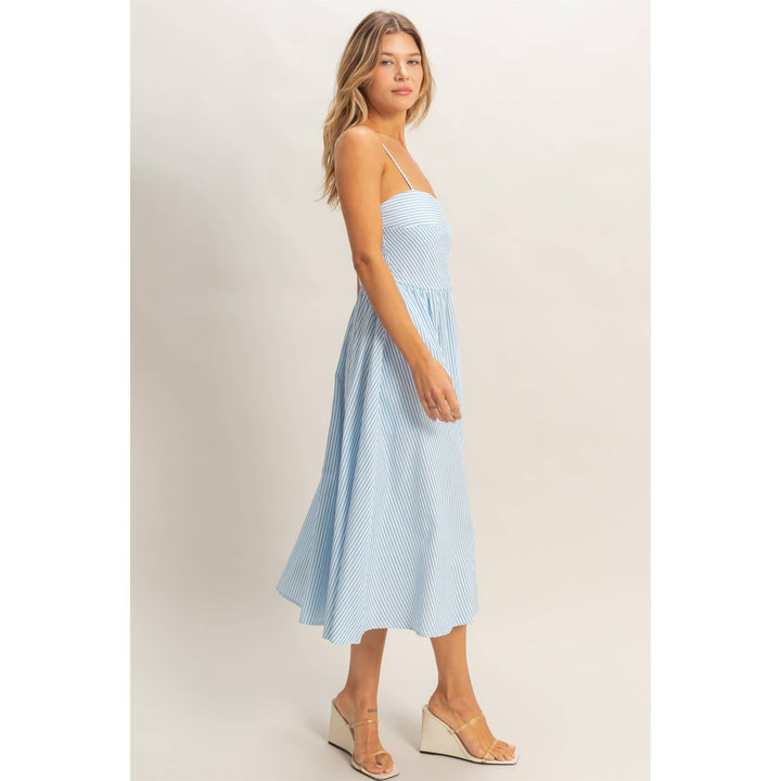 Striped Spaghetti Strap Dress