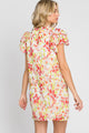 Women's Dresses - GeeGee Floral Short Sleeve Mini Dress -  - Cultured Cloths Apparel