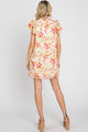 Women's Dresses - GeeGee Floral Short Sleeve Mini Dress -  - Cultured Cloths Apparel