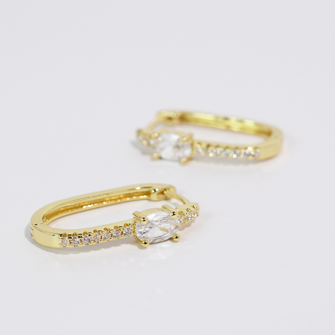 Accessories - Drop Of Luxury Gold Huggie - - Cultured Cloths Apparel