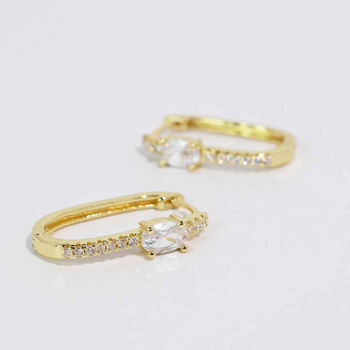 Accessories - Drop Of Luxury Gold Huggie - - Cultured Cloths Apparel