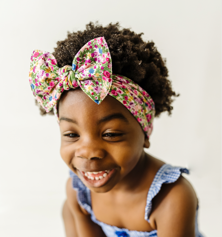 Accessories - Baby Bling® Printed Knot soft nylon headband - - Cultured Cloths Apparel
