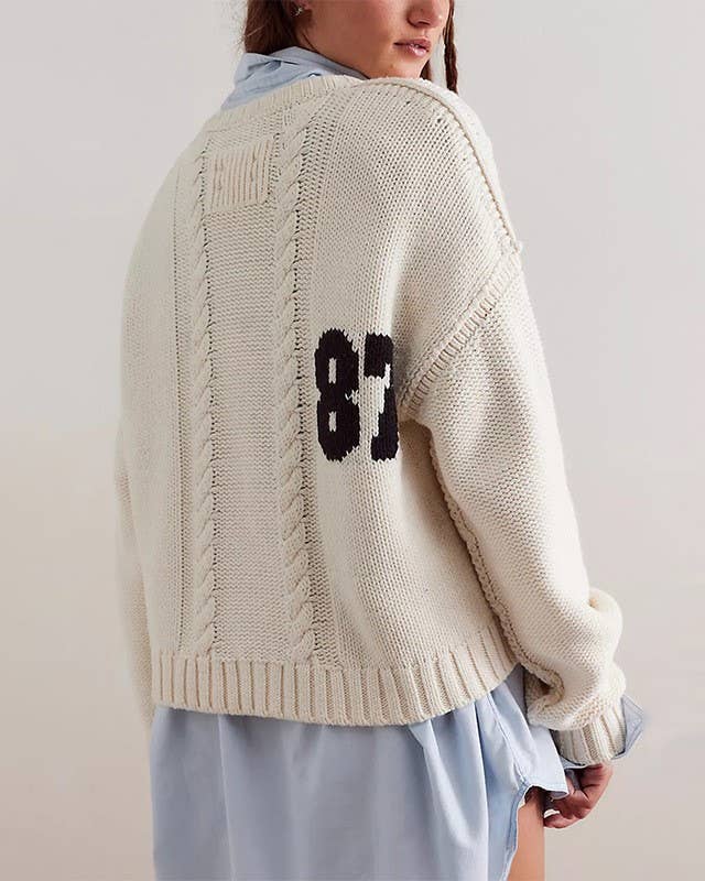 The 87 Pullover Sweater With Twist Pattern
