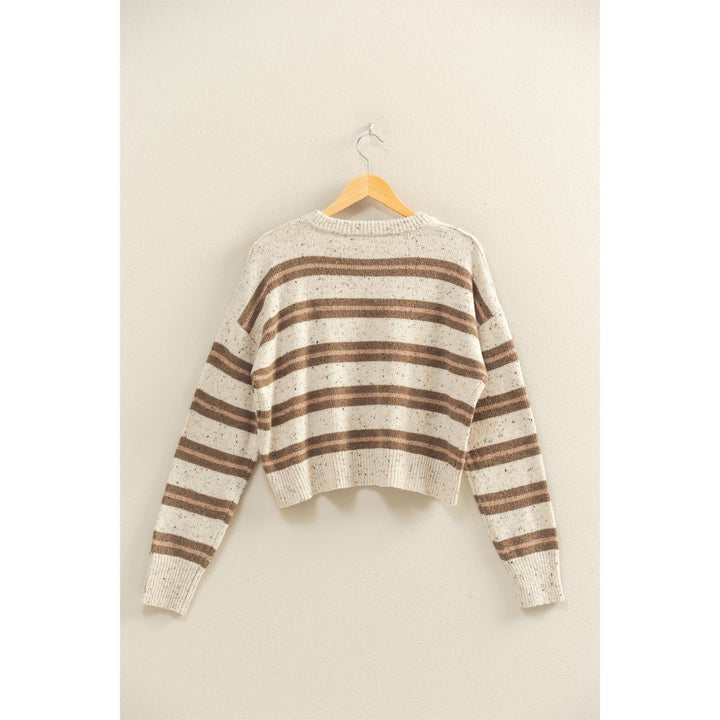 Striped Crew Neck Cozy Sweater