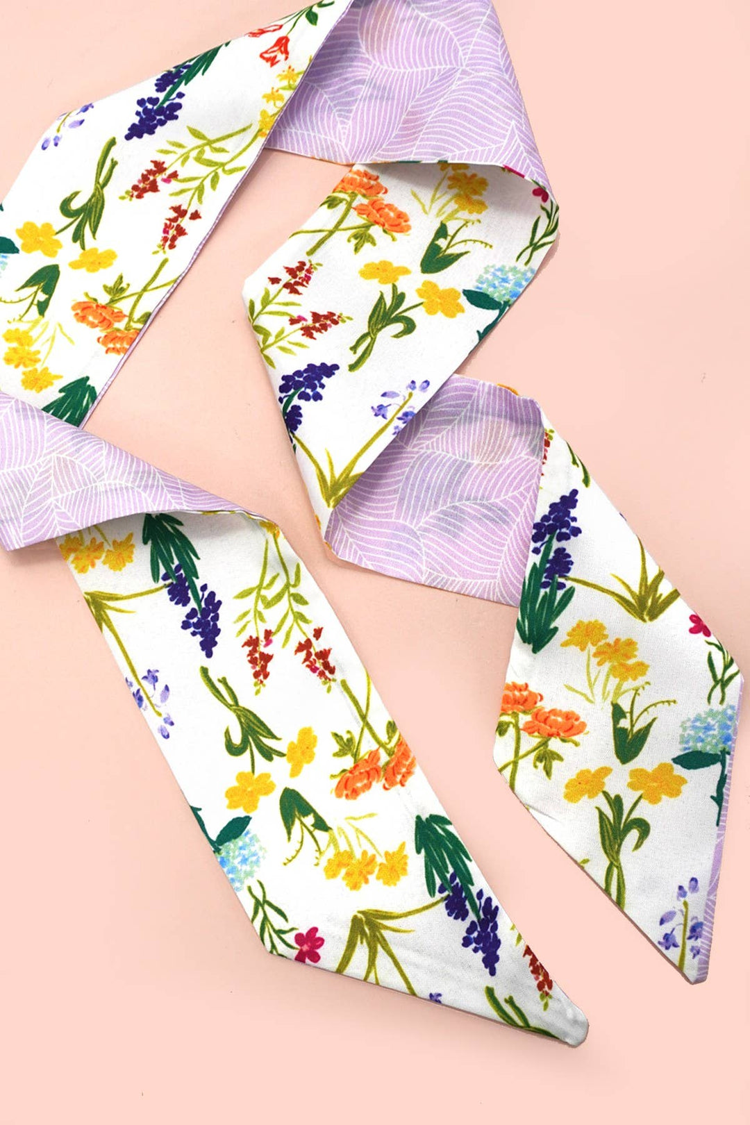 Accessories, Scarves - SOFT SILKY SKINNY TWILLY SCARF NECKLACE WRAP - FLOWER - Cultured Cloths Apparel
