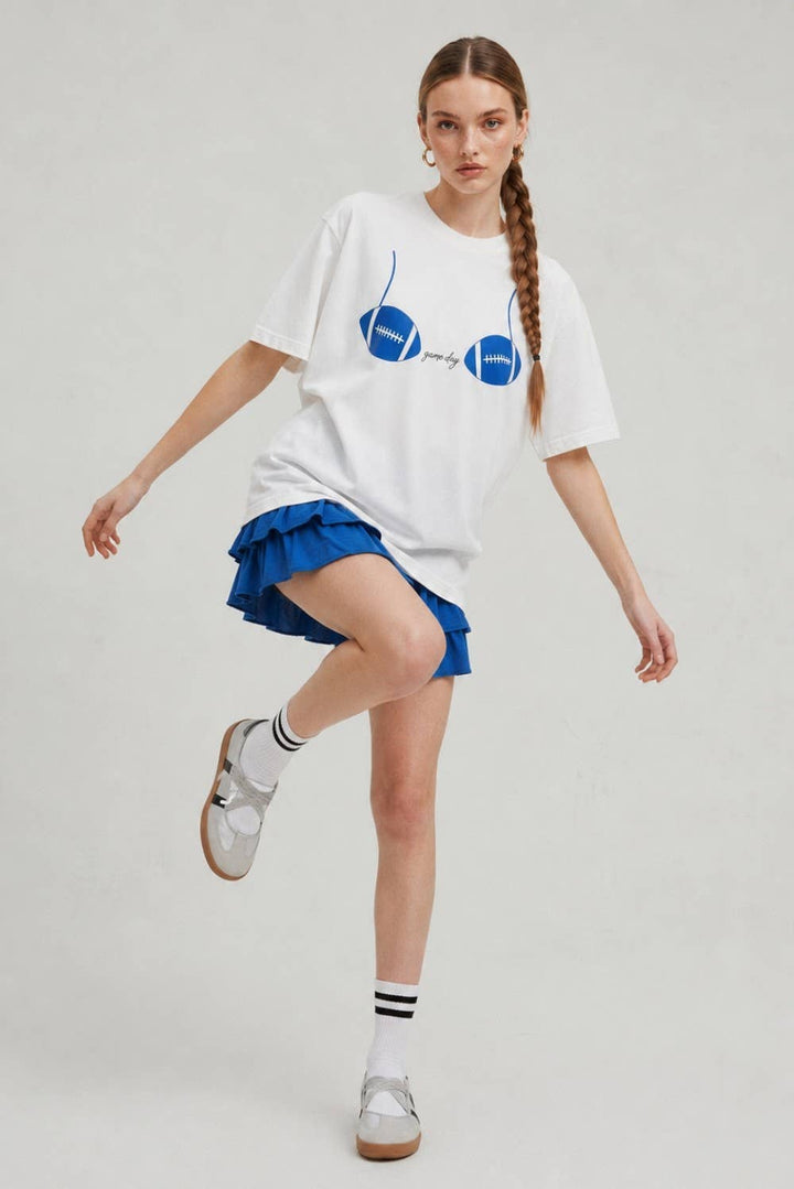 FOOTBALL BRA GRAPHIC TEE