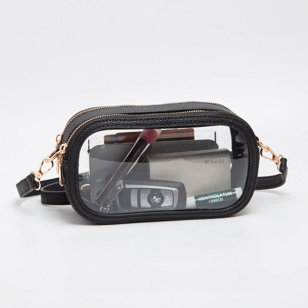 - Double Zipper Oval Clear Gameday/Stadium Bag - - Cultured Cloths Apparel