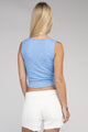 Women's Sleeveless - Ribbed Scoop Neck Cropped Sleeveless Top -  - Cultured Cloths Apparel