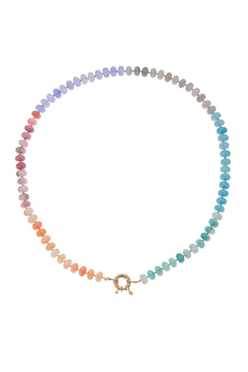 Accessories, Necklaces - Vibrant Beaded Necklace - 17 - Cultured Cloths Apparel