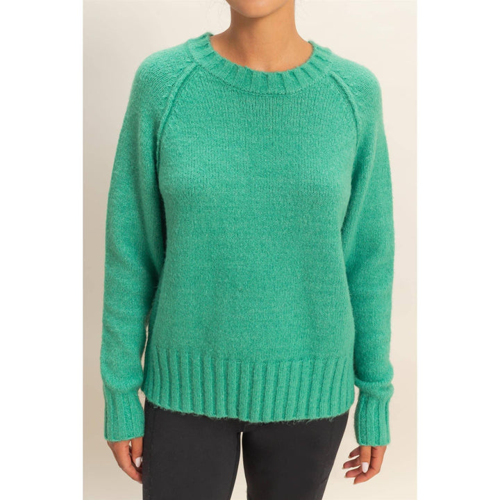 Women's Sweaters - Raglan Sleeve Crew Neck Sweater - - Cultured Cloths Apparel