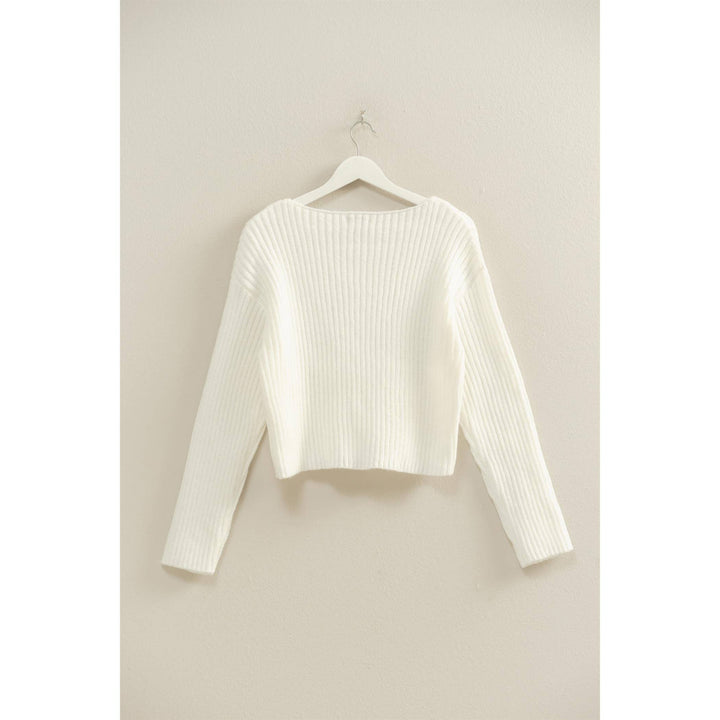 Textured Sweater With Relaxed Drop Sleeves