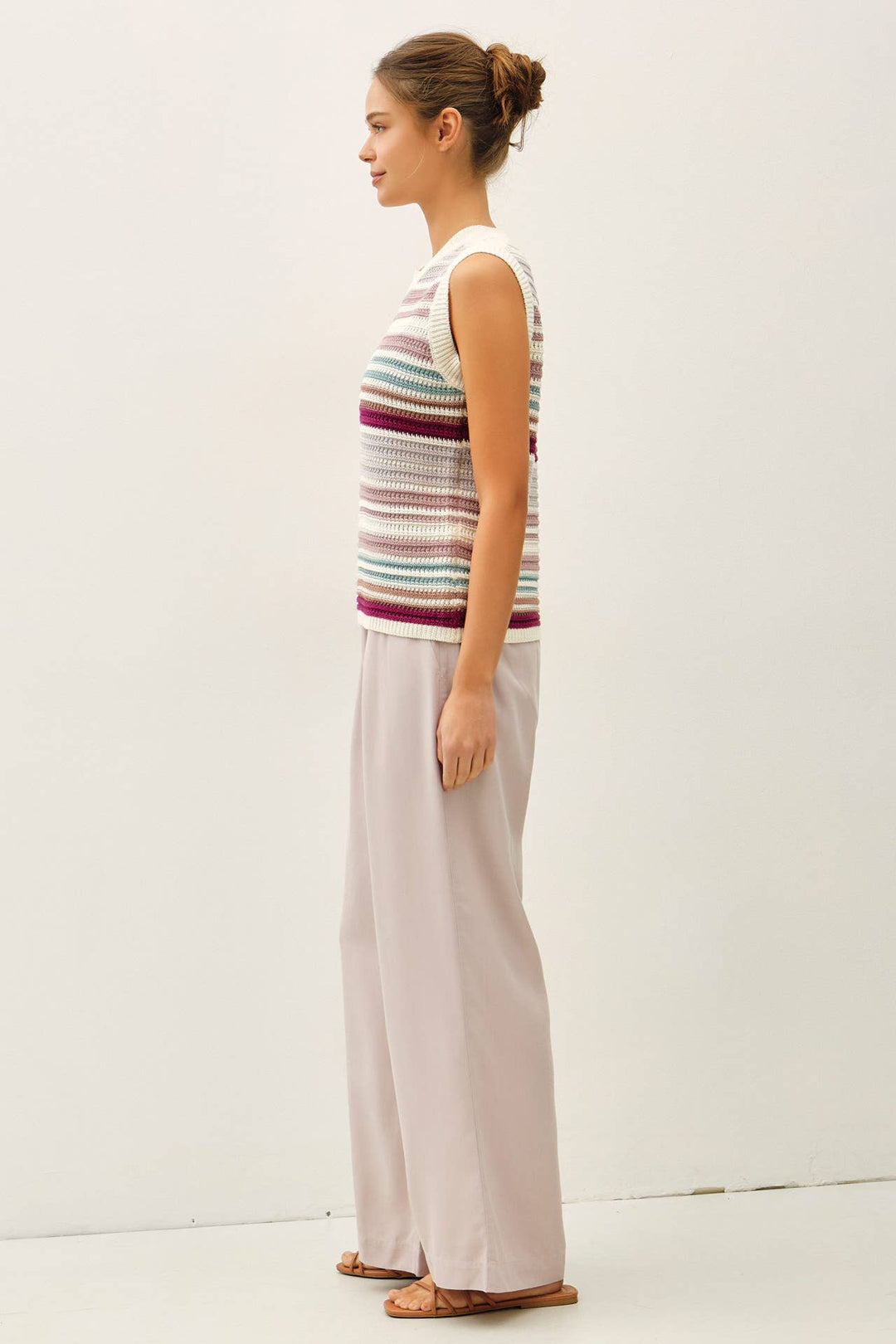 Pants - SAND WASHED FLOWY TENCEL WIDE LEG PANTS - - Cultured Cloths Apparel