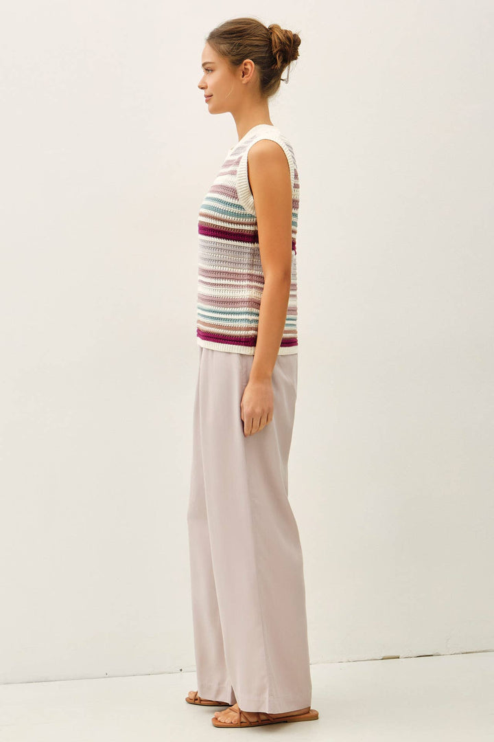 Pants - SAND WASHED FLOWY TENCEL WIDE LEG PANTS - - Cultured Cloths Apparel