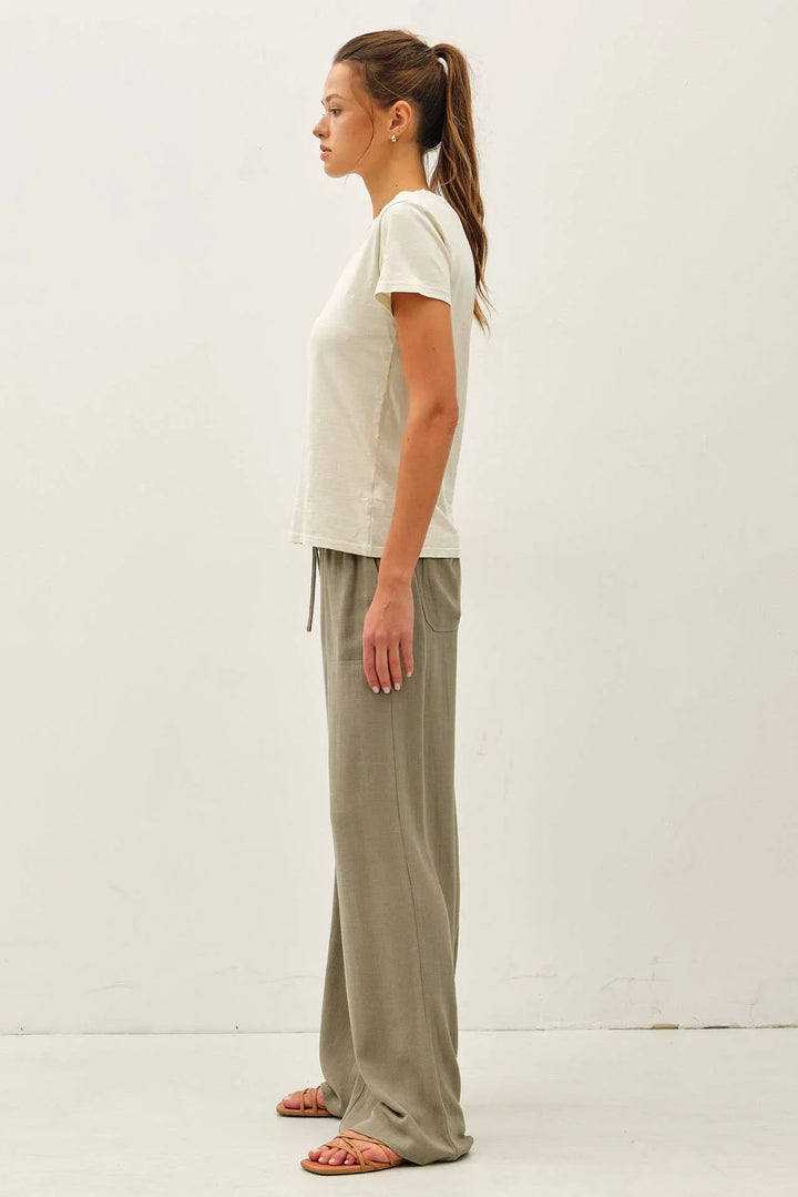 NEW COLOR-GARMENT DYED COTTON SLUB TEE