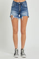 Women's Shorts - RISEN Button Fly Frayed Hem Denim Shorts -  - Cultured Cloths Apparel