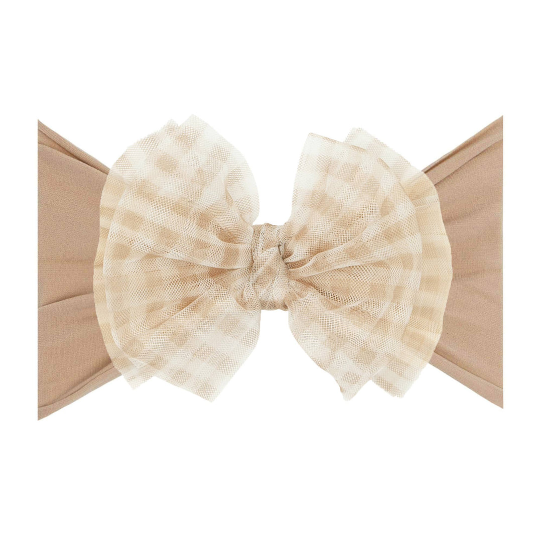 Accessories - Baby Bling® Tulle FAB® soft nylon headband with tulle bow - - Cultured Cloths Apparel