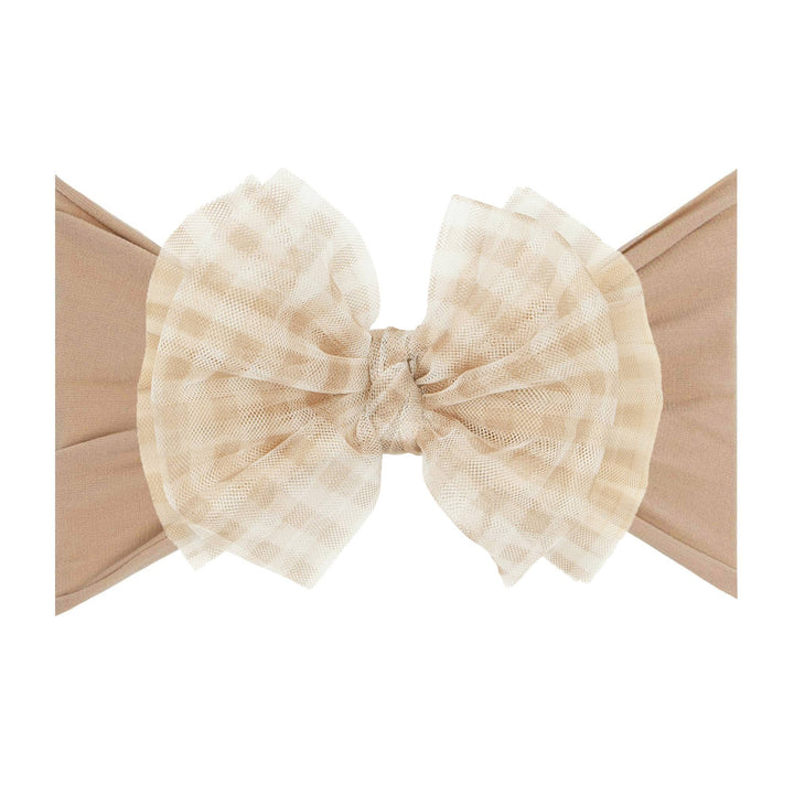 Accessories - Baby Bling® Tulle FAB® soft nylon headband with tulle bow - - Cultured Cloths Apparel