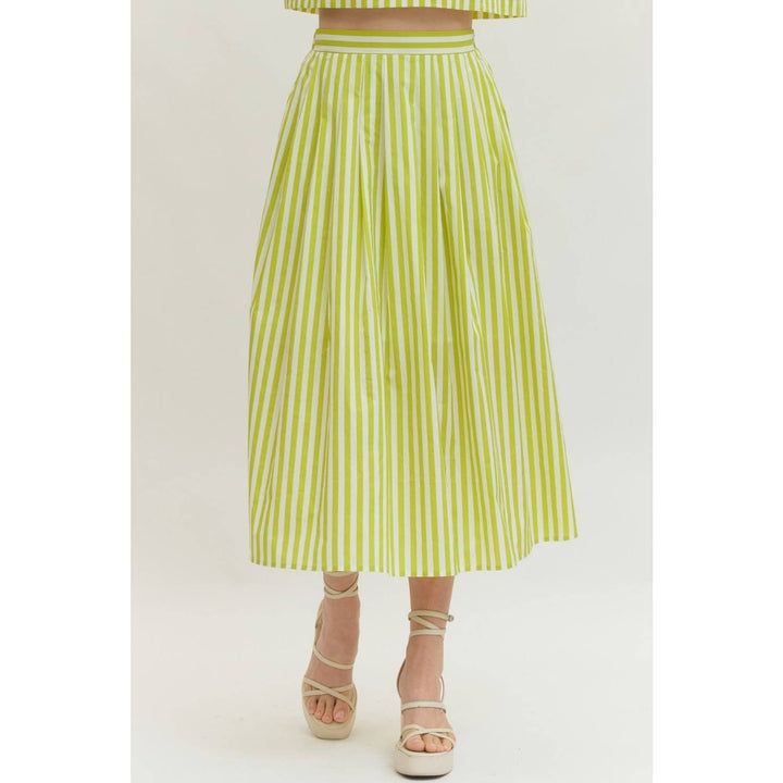 Women's Skirts - Striped midi skirt - - Cultured Cloths Apparel