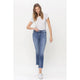 Denim - Mid Rise Crop Slim Straight Jeans -  - Cultured Cloths Apparel