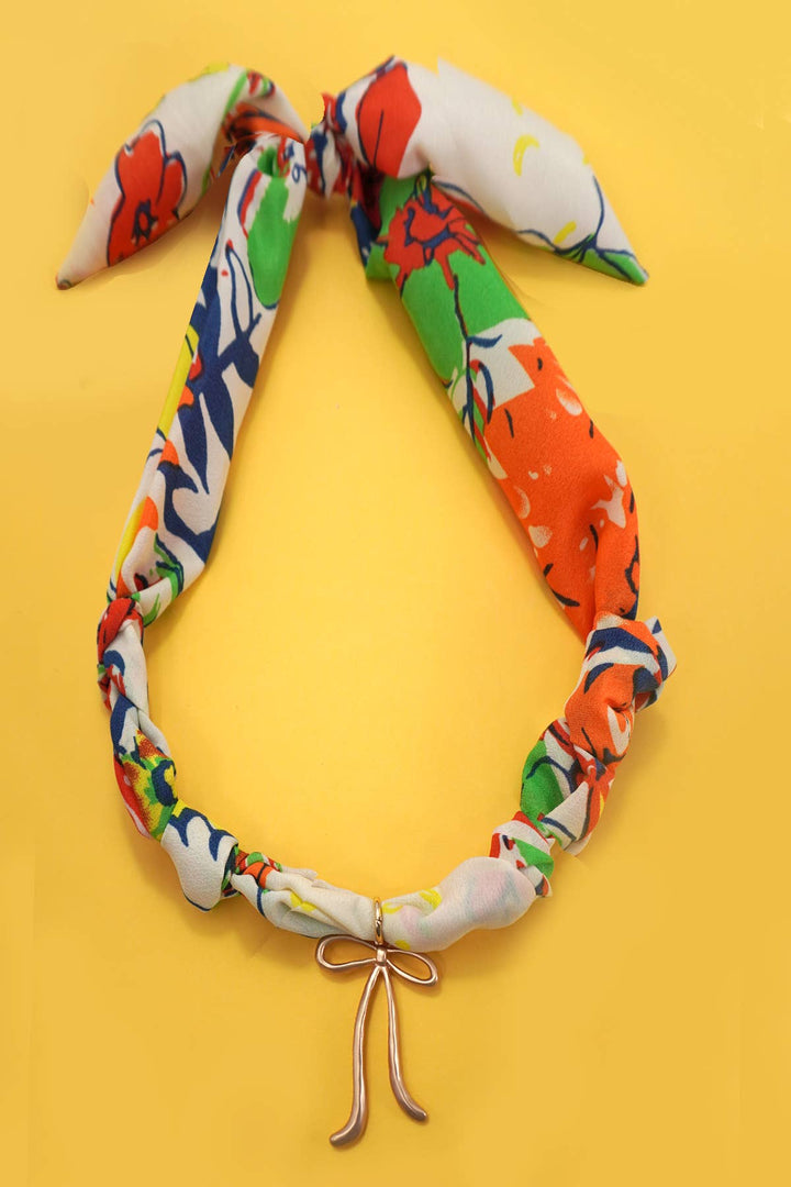 Accessories, Necklaces - HANDMADE SCARF CHARM NECKLACE | 80N91790 - - Cultured Cloths Apparel