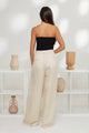 Women's Sleeveless - STRAPLESS TWIST FRONT KNIT CROP TOP -  - Cultured Cloths Apparel