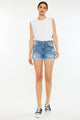 Women's Shorts - Kancan Full Size High Rise Raw Hem Denim Shorts -  - Cultured Cloths Apparel