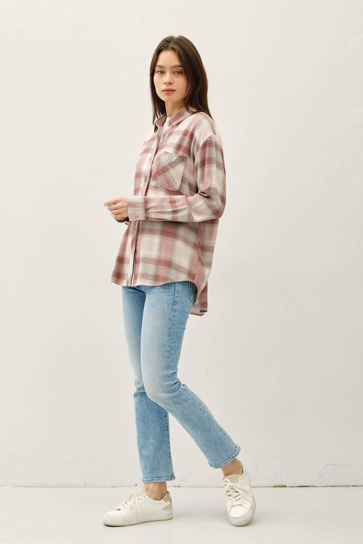 VINTAGE PLAID BOXY SHIRT