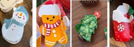 Accessories, Hair - CHRISTMAS TREE SANTA SNOWMAN HAIR CLAW CLIPS | 40H939 - - Cultured Cloths Apparel