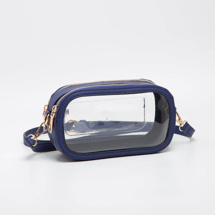 - Double Zipper Oval Clear Gameday/Stadium Bag - - Cultured Cloths Apparel