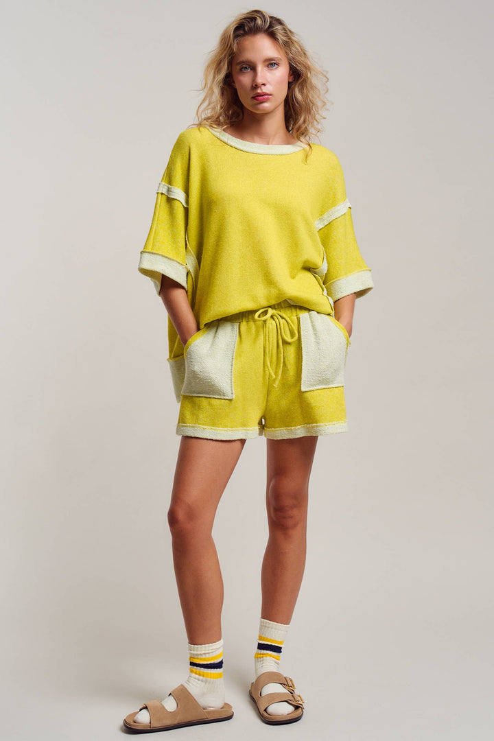 Reverse Seam Terry Two-Piece Set