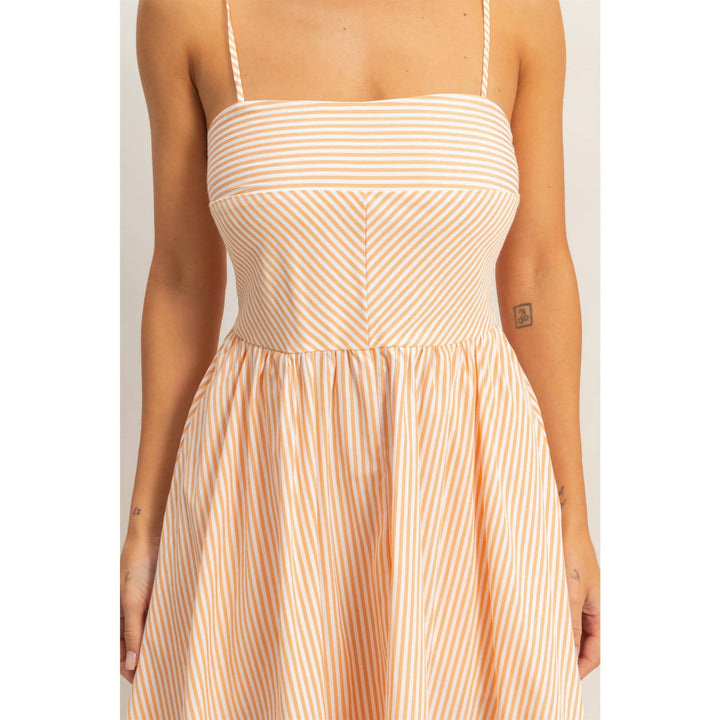 Striped Spaghetti Strap Dress