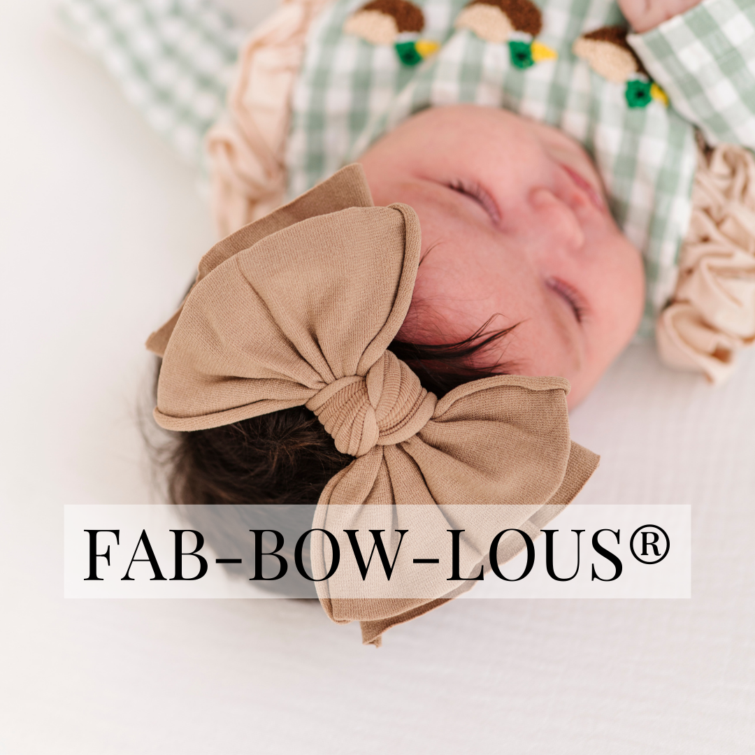 Accessories - Baby Bling® FAB-BOW-LOUS® soft nylon bow headband - - Cultured Cloths Apparel