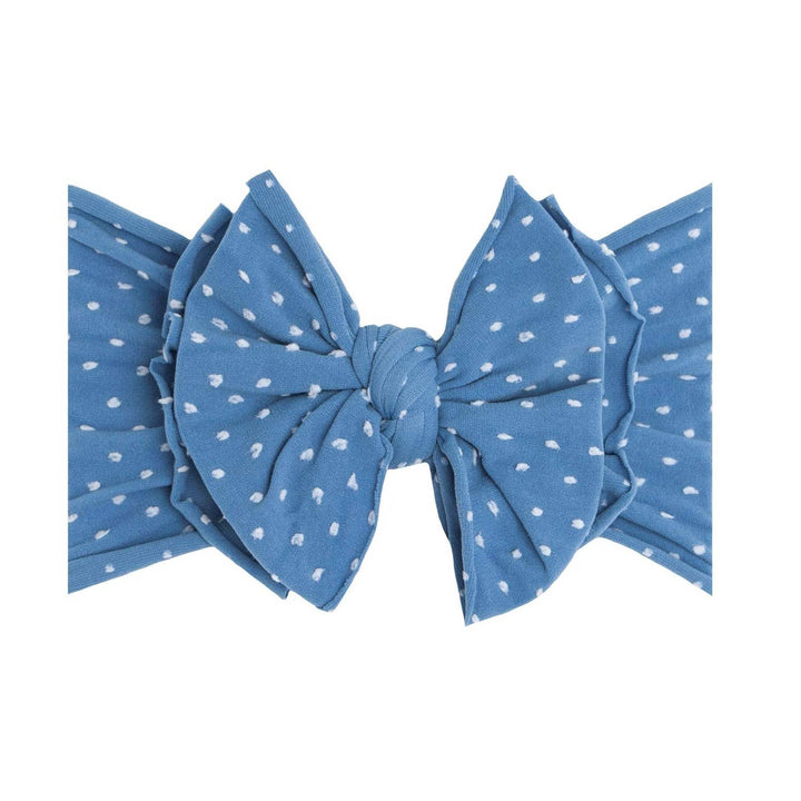 Accessories - Baby Bling® Shabby Dot FAB-BOW-LOUS® soft nylon bow headband - - Cultured Cloths Apparel