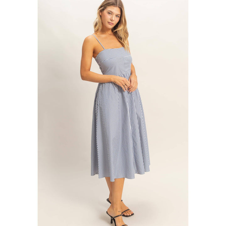 Striped Spaghetti Strap Dress