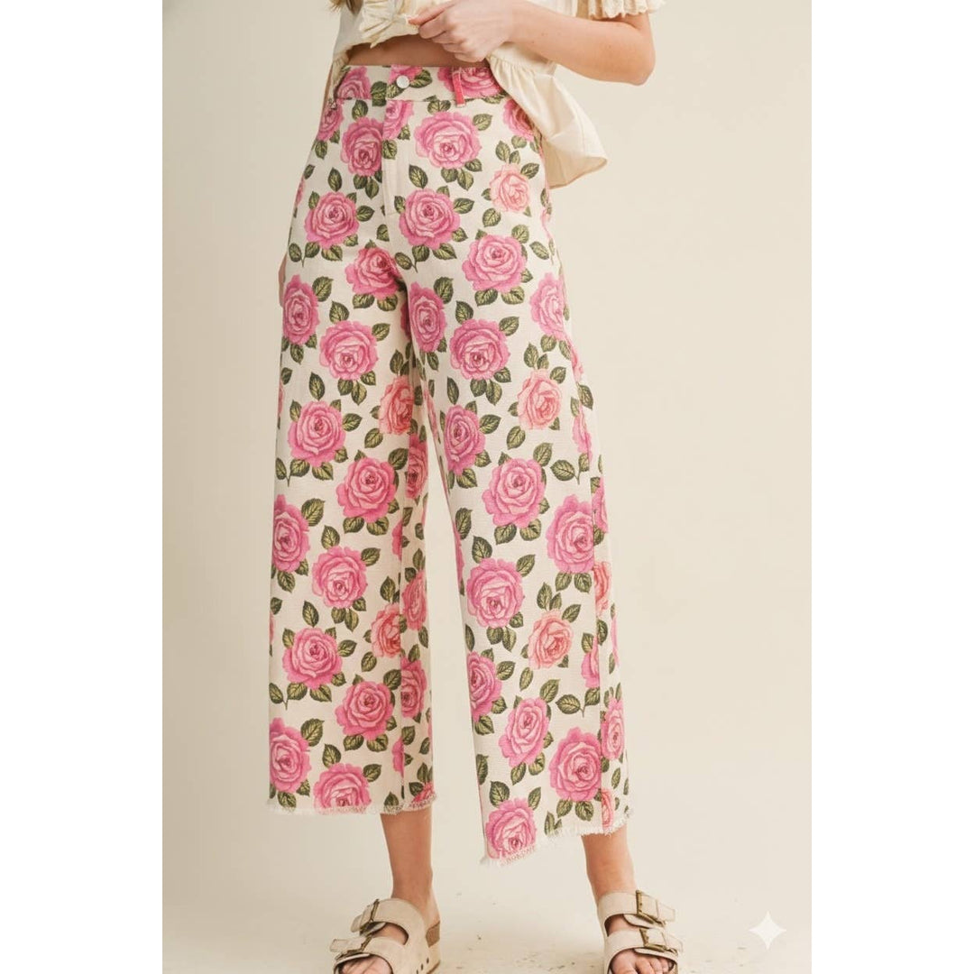 Pants - Rose Garden Heirloom Romance Tailored Pants - - Cultured Cloths Apparel