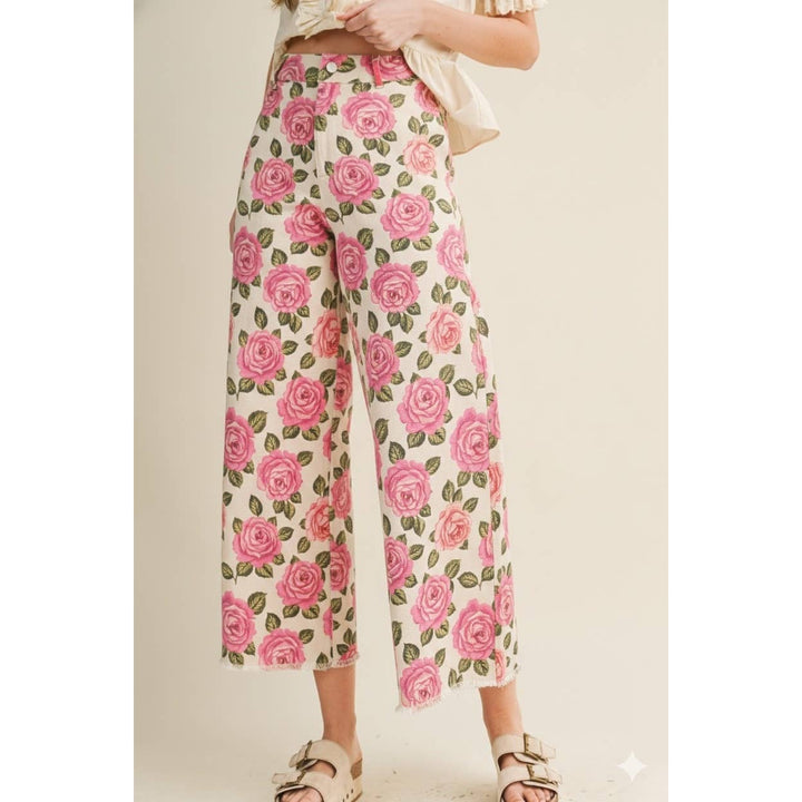 Pants - Rose Garden Heirloom Romance Tailored Pants - - Cultured Cloths Apparel