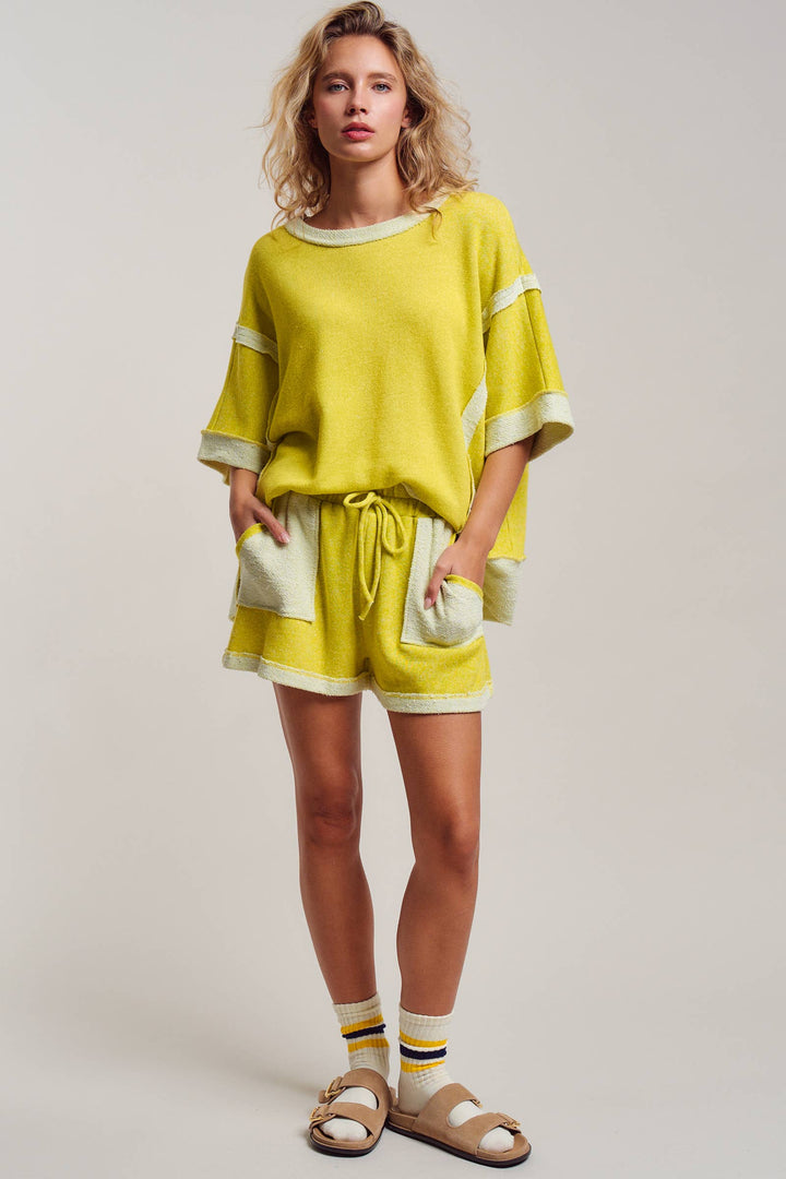 Reverse Seam Terry Two-Piece Set